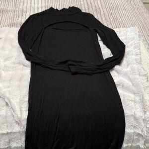 Altar'd State Black Long Sleeve Dress